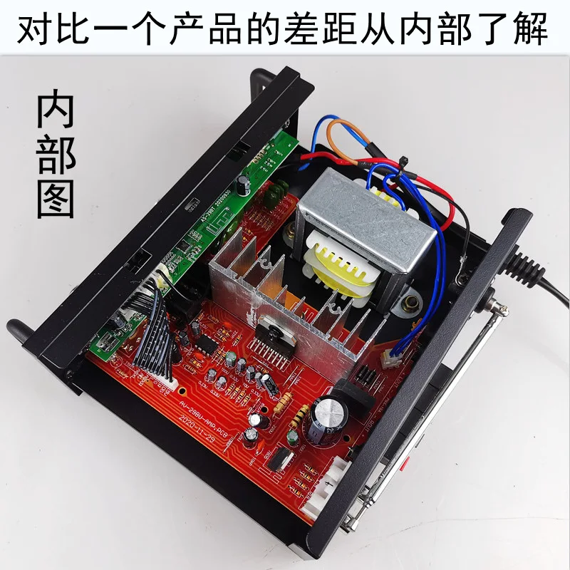 Mini Small Power Amplifier Speaker Power Amplifier Card U Disk Radio 12V220V Bluetooth Power Amplifier BT-298A