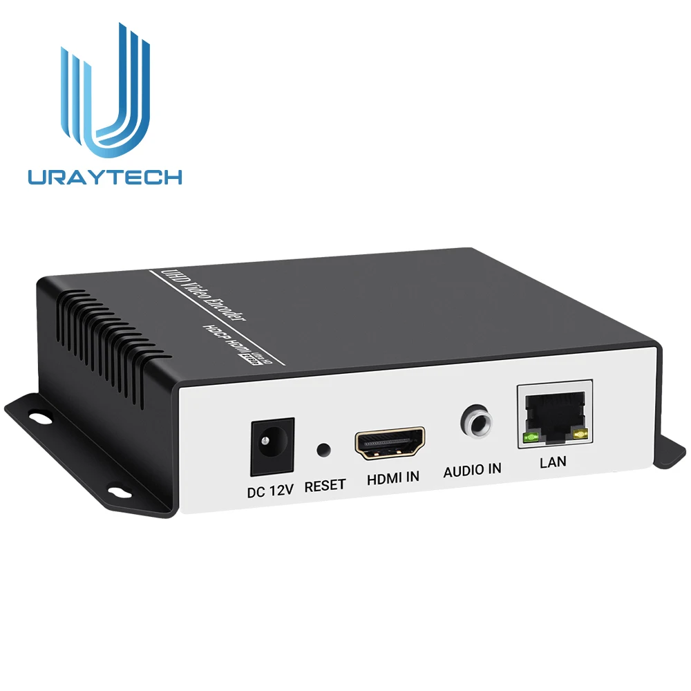2026 new URayTech 4K H.265 HD HDMI Video Streaming Encoder HDMI to IP Encoder with SRT RTMP UDP HTTP RTSP HLS Multicast Protocol