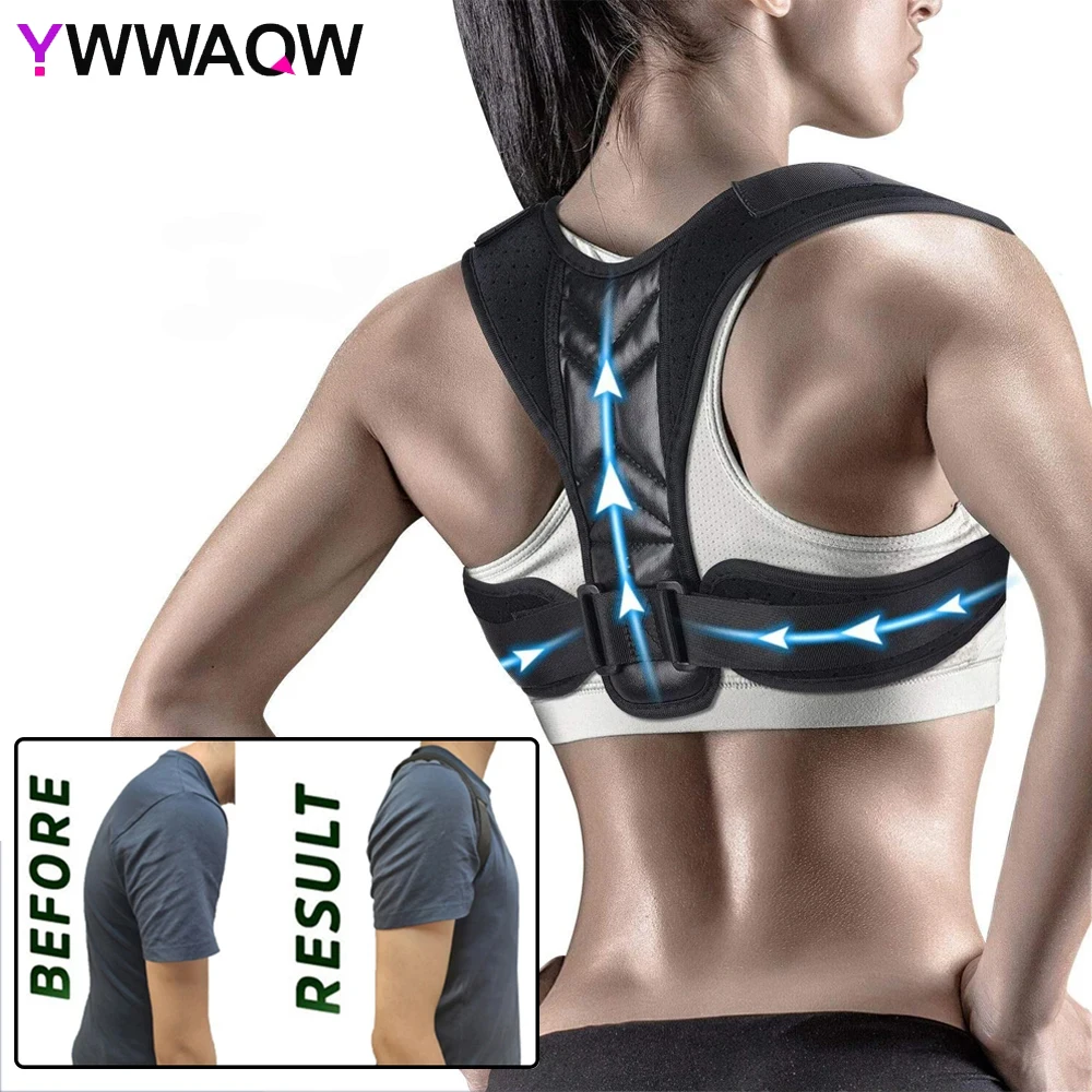 Adjustable Posture Corrector Preventing Humpback Protection Spine Pain Relief Correction Belt Women Men Back Shoulder Support