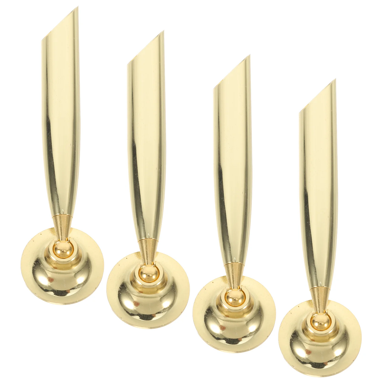 

4Pcs Sign Pen Holder Metal Base Stable Single Pen Stand Rotating Writing Desk Organizer Office School Supplies