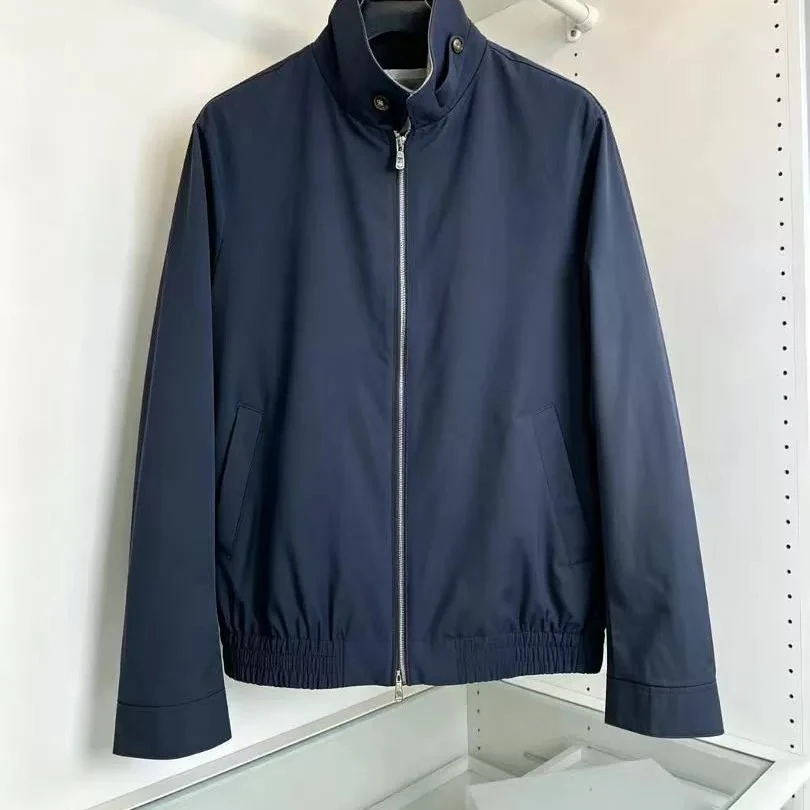 Italian BC old money style business stand-up collar casual simple windproof jacket