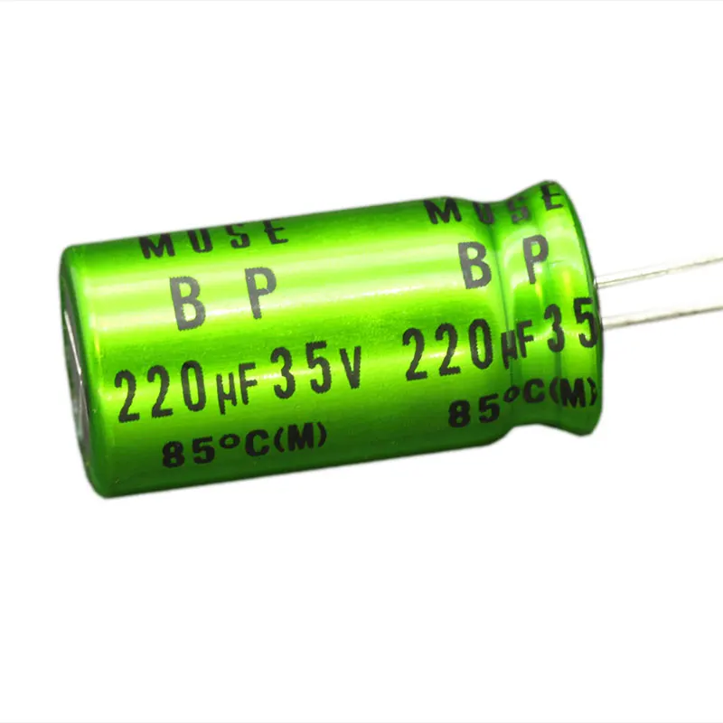 5PCS NEW ORIGINAL  220uF 35V 50V ES   10uF  ES For Nichicon  BP Stepless Audio Capacitor   IN STOCK