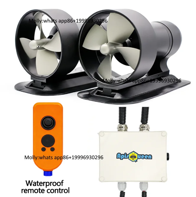 AQ1121 48V 4000W Underwater Thruster 119lbs Thrust Propeller Brushless Motor for ROV AUV RC Boats Underwater Vehicles