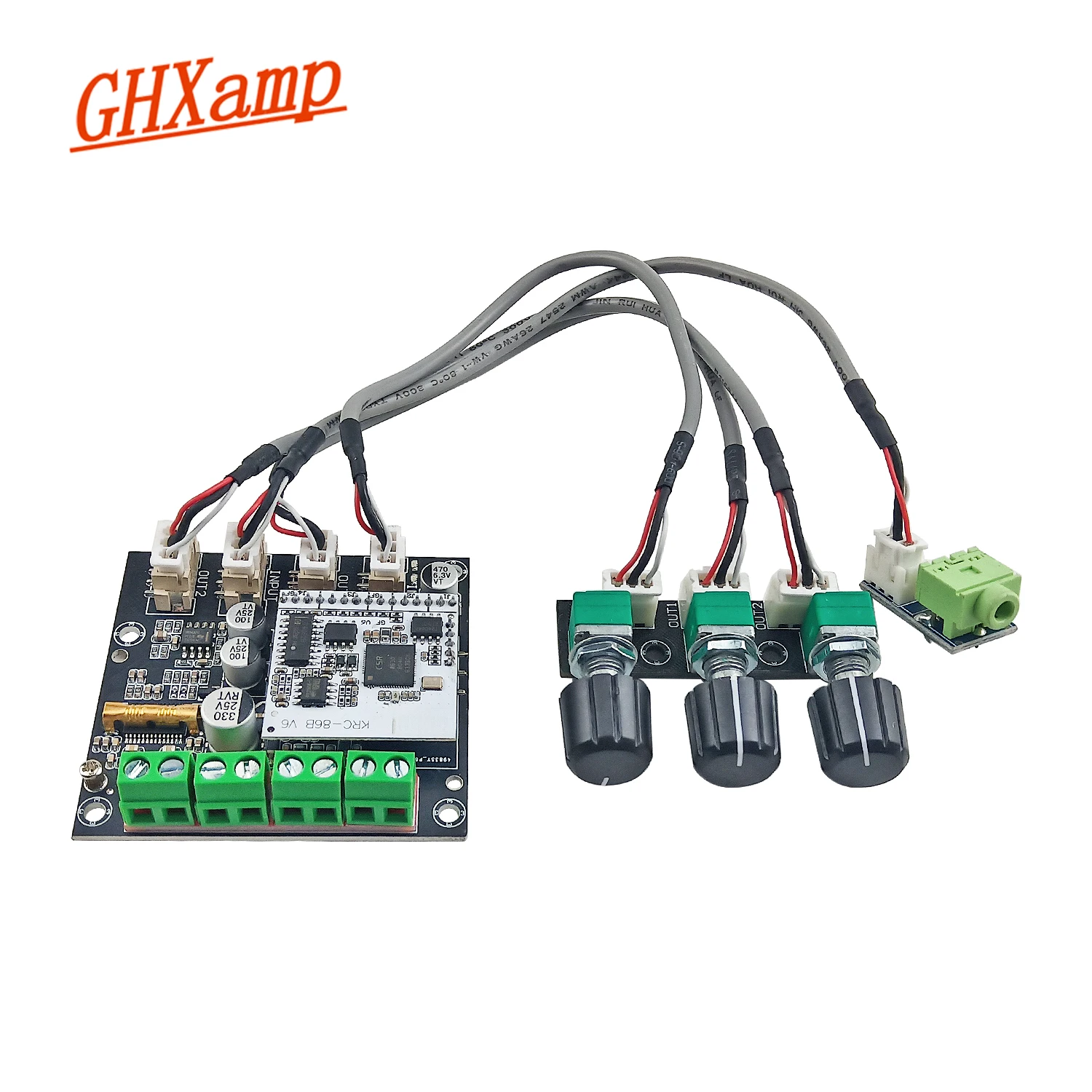 

GHXAMP Bluetooth Digital Amplifier Board 2.1 Channel 15W * 2+30W Lossless HIFI Audio DIY AUX Active Subwoofer Aluminum substrate