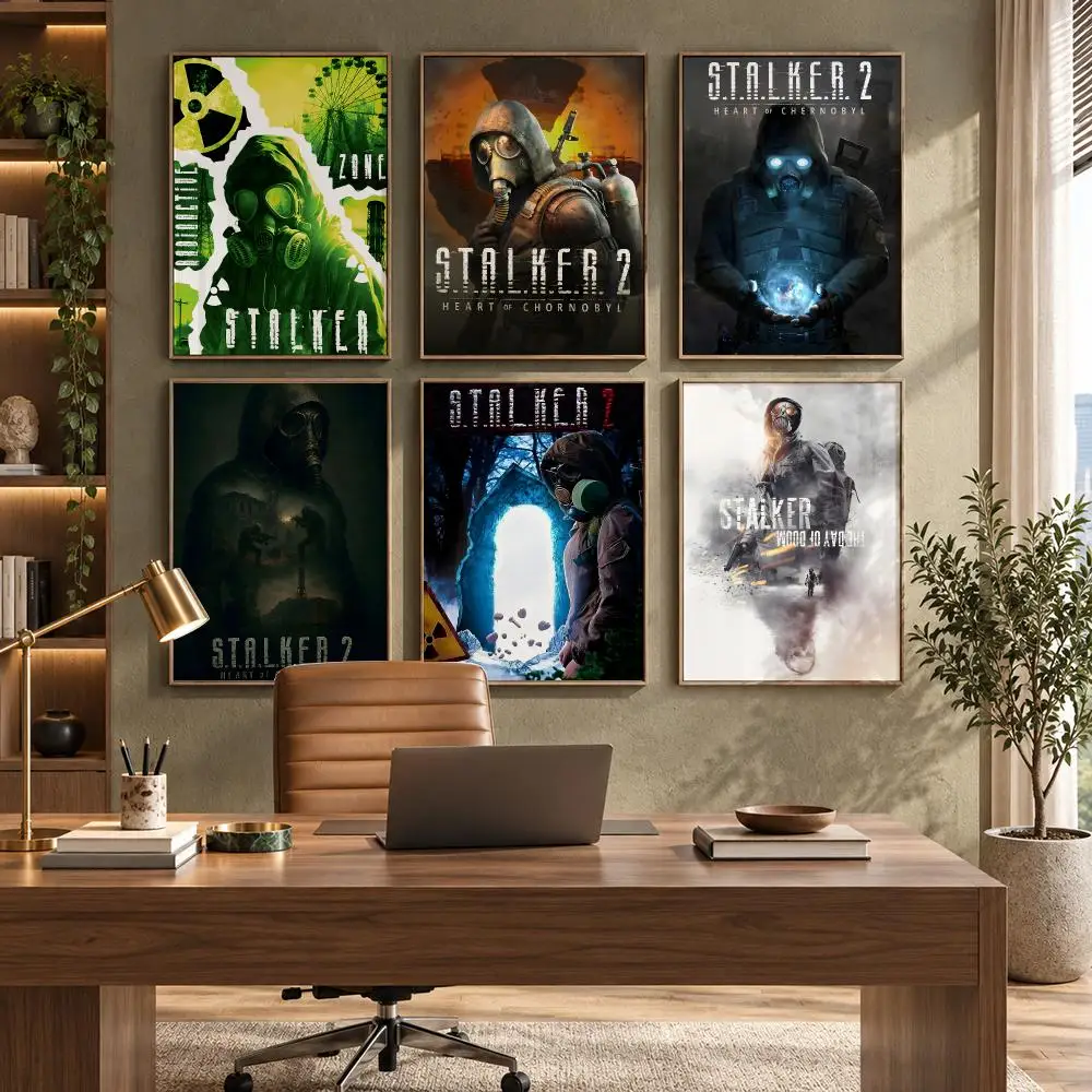 STALKER 2 Heart Of C-Chornoby Poster High-Quality Waterproof Wall Decal for Study, Living Room & Garage, Great Gift for Fans