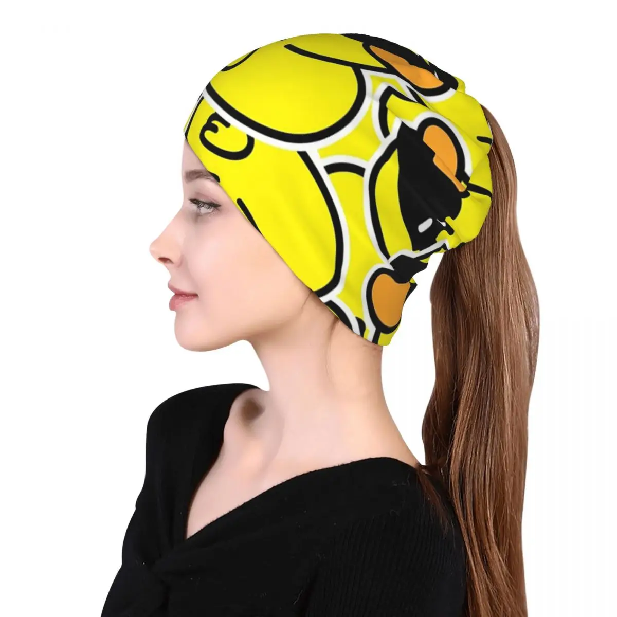 Yellow Classic Rubber Duck Bandana Neck Cover Wrap Mask Scarf Multi-use Cycling Scarf Beanies Hat Unisex Adult Breathable view 5