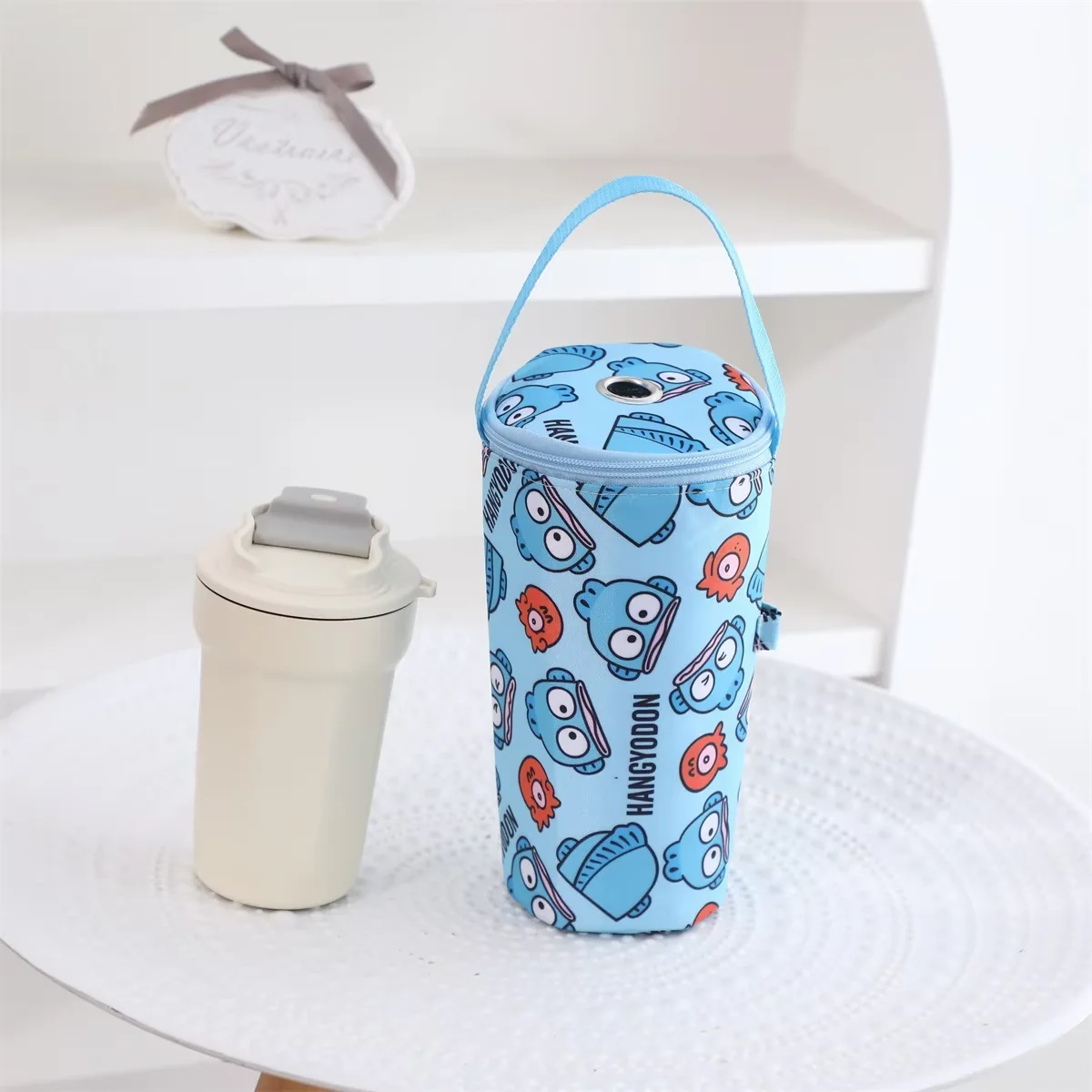 New Hello Kitty Portable Milk Tea Tote Bag Heat Preservation Bag Eco-friendly Handbag Carrying Insulated Cup Cover Handheld Bag view 4