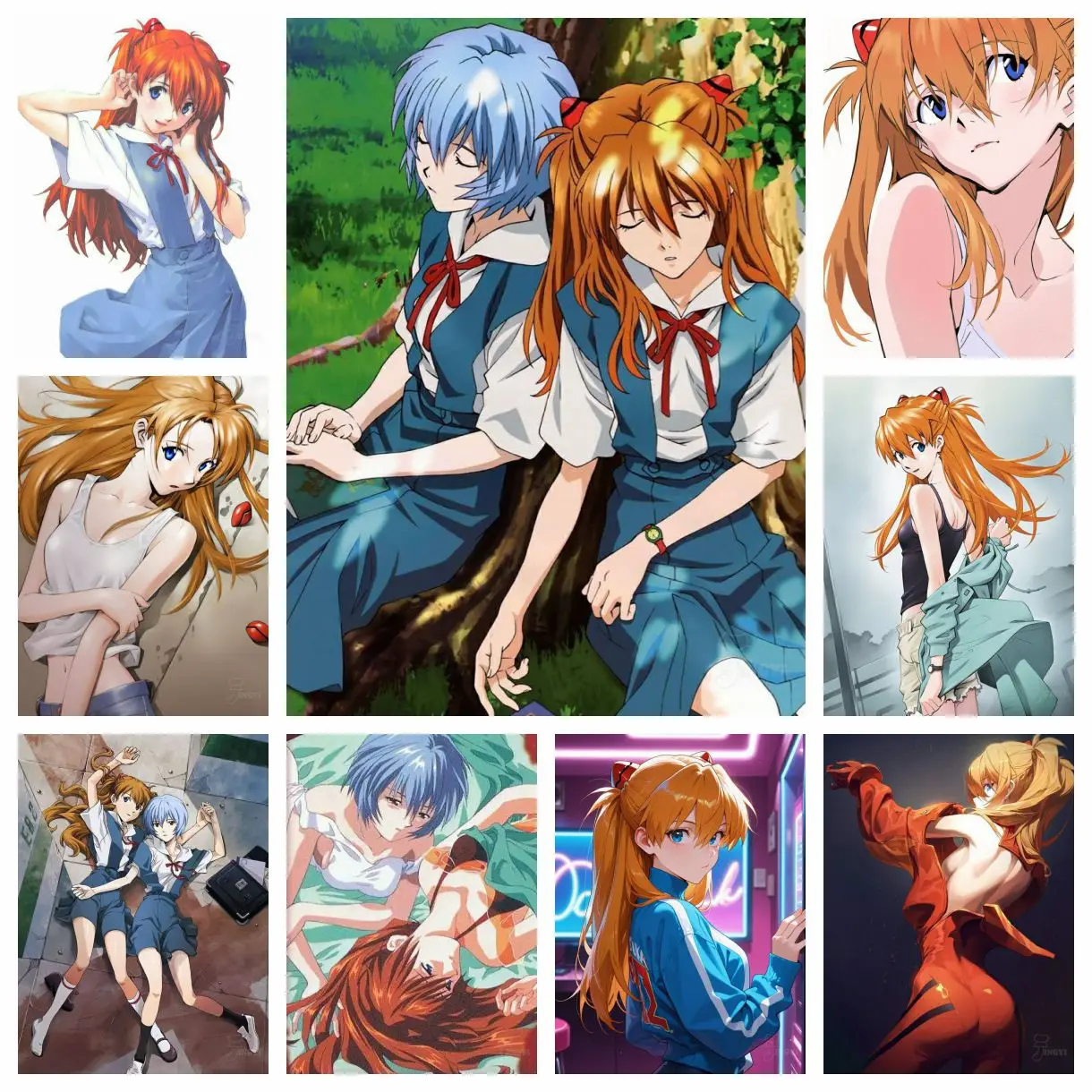2025 neue Anime Rolle Asuka 5D DIY Diamant Malerei Kit Diamant Stickerei Kreuz Stich handgemachte Geschenk Handwerk Home Decor Geschenk