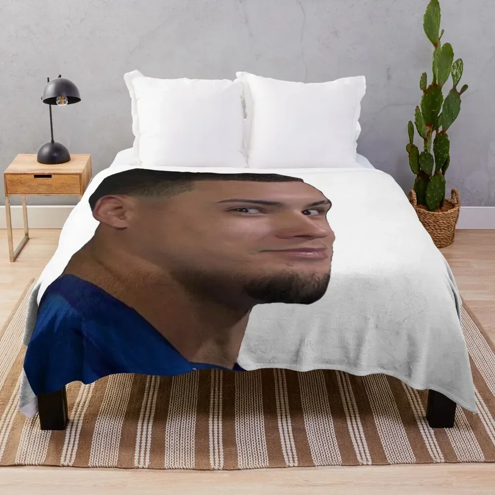 

Javy Baez Eyes Throw Blanket Decoratives Retros Tourist Custom Blankets