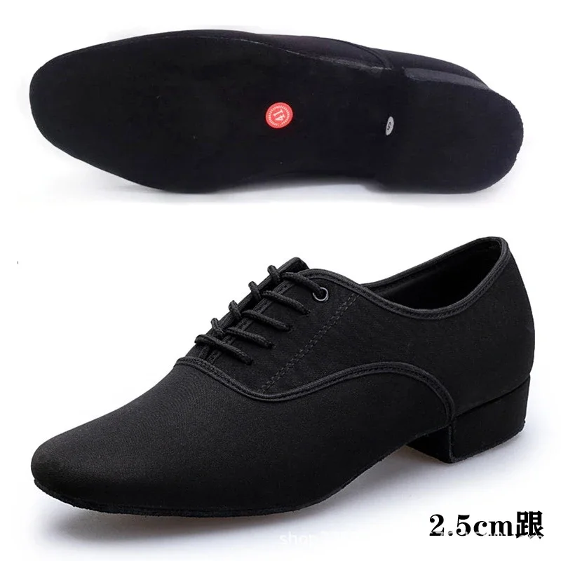 Latin Dance Shoes Soft Modern Dancing Shoe For Men Ballroom Dancing Social Dance Shoes Sneakers Square Canvas Shoes