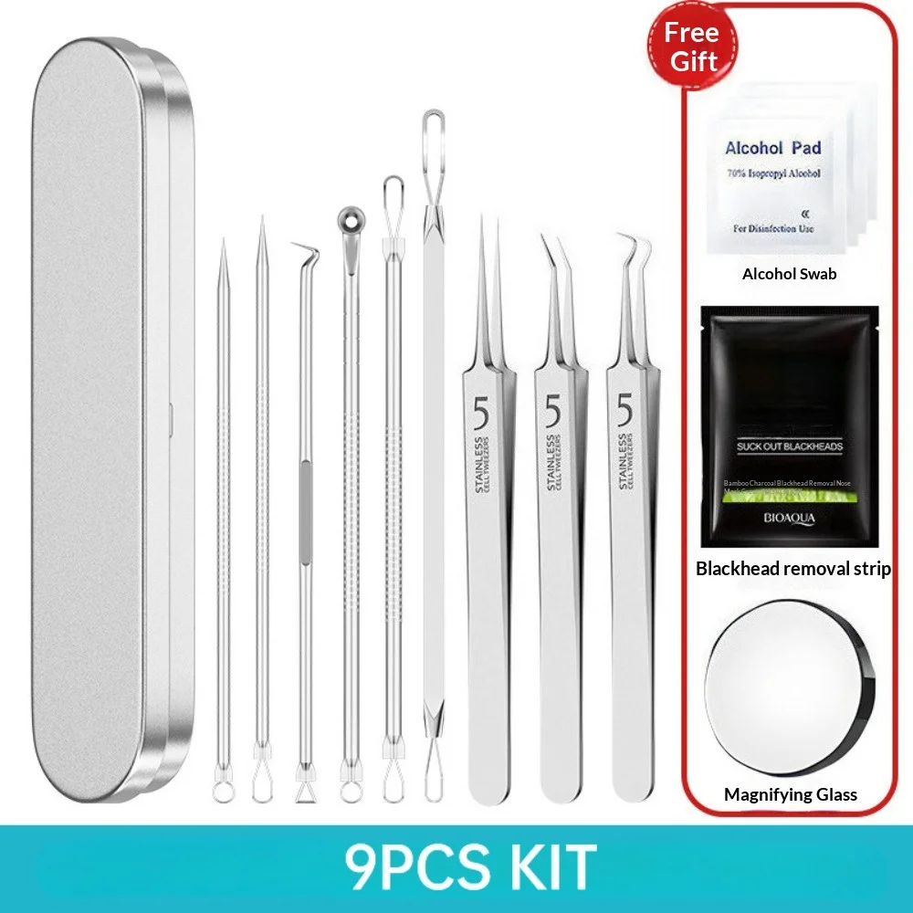 kit-profissional-de-remocao-de-cravos-com-9-pecas-estojo-de-metal-e-lupa-bonus-e-brindes-para-cuidados-com-a-pele