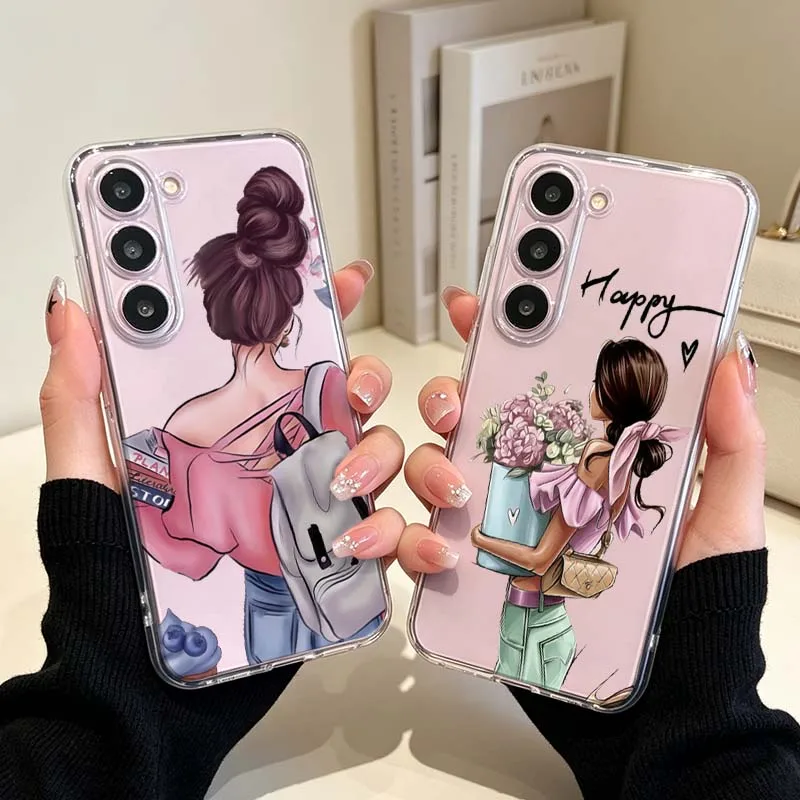 Anime Women Patterns Cover For Samsung Galaxy Note 20 10 M56 M54 M53 M33 M23 17 M15 M14 M11 M04 M07 F07 Ultra Phone Case