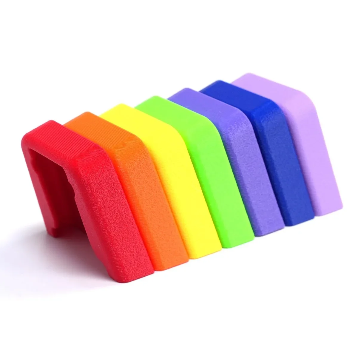 DC mini pig nose clip, suitable for Brompton bicycle DIY bag, available in red, orange, yellow, green, blue and indigo purple.