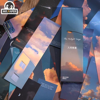 מר. פייפר 4 עיצובים 30 יח'/שקית סגנון Ins סדרת חמה ידנית יצירתית חשבון DIY קישוט סימניות ציוד משרדי לתלמידים