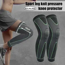 Leg Knee Support Protectors Knee Support Brace Compression Long Full Legs Sleeve Arthritis Relief Running Gym Sport Knee Pads