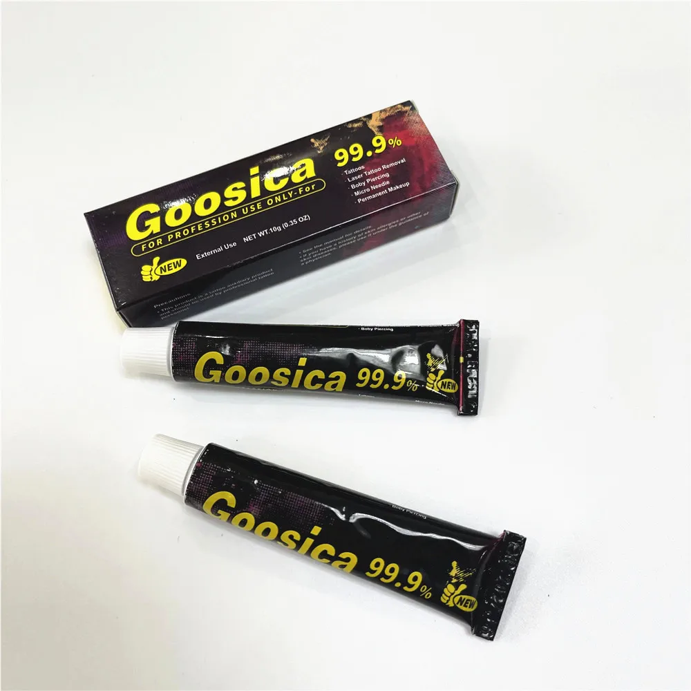 Wholesale 99.9% Goosica Before Tattoo Cream for Permanent Makeup Microblading Piercing Eyebrow Lips Supply 10g