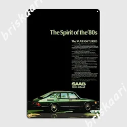 Saab 900 Turbo Metal Sign Cave Pub Personalized Cinema Living Room Wall Decor Tin Sign Posters