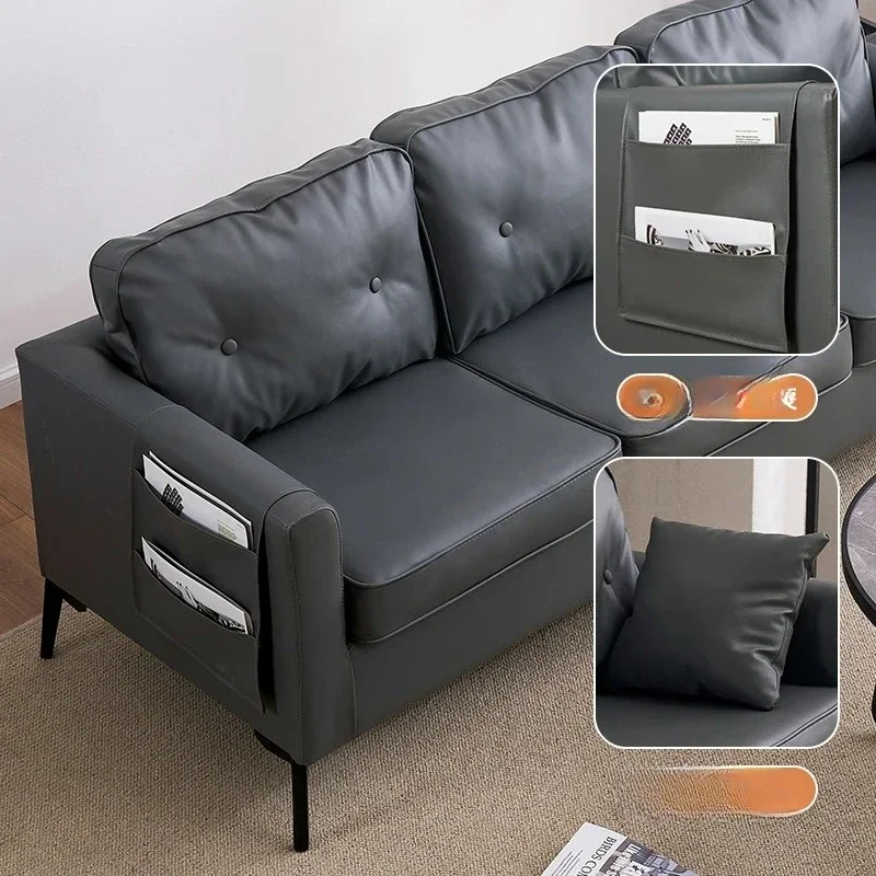 Caixa de recepção e aluguel Mod, simples para três pessoas, sofá de escritório