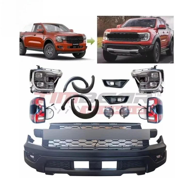New Products Upgrade Kits Body Kits for Ford Ranger T9 Upgrade to Ranger T9 Raptor Style 2022 2023