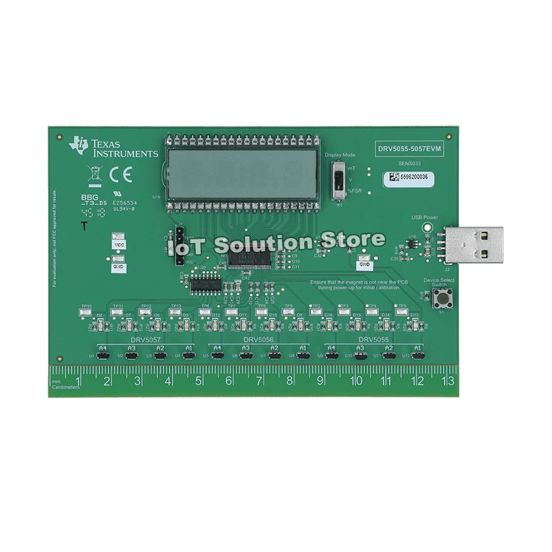 DRV5055-5057EVM DRV5055, DRV5056 and DRV5057 linear Hall effect sensor evaluation module