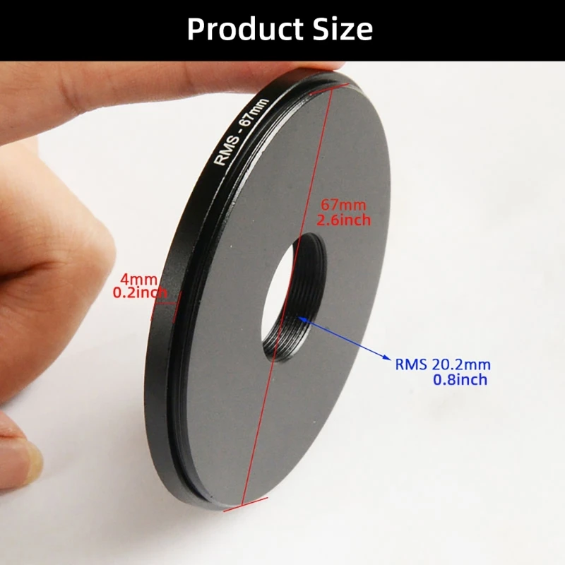 Microscope Objective RMS Thread Transfer to M42/49/52/58/62/67 Adapter