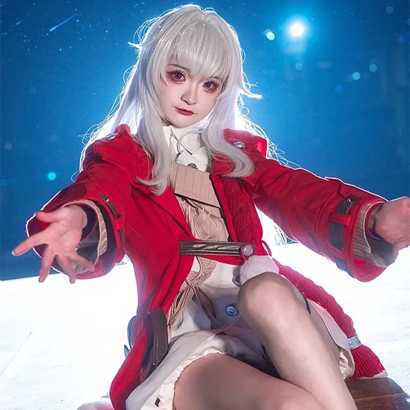 

Clara cosplay costume game honkai: Star rail cosplay red women cosplay coat honkai Clara cosplay wig kelala cosplay full set