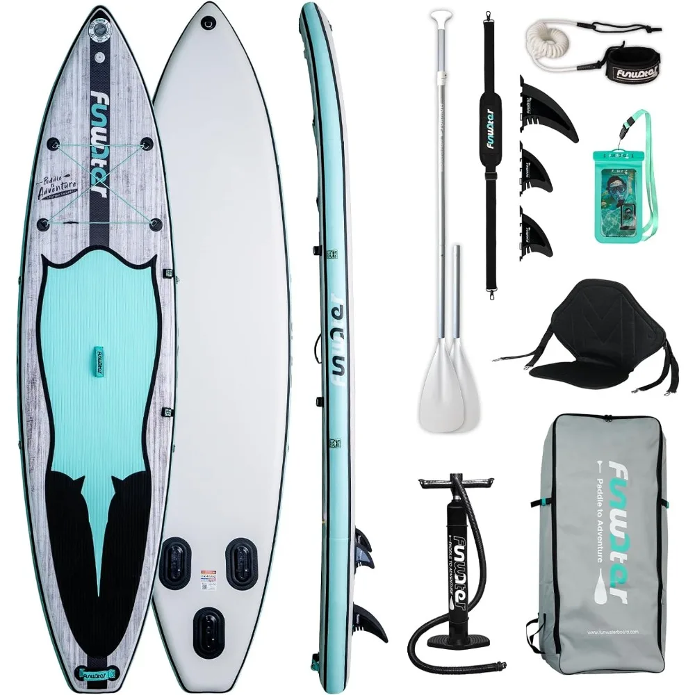 

Inflatable Paddle Boards Stand Up Paddleboard Wide Stable with Premium SUP Paddle Board Accessories