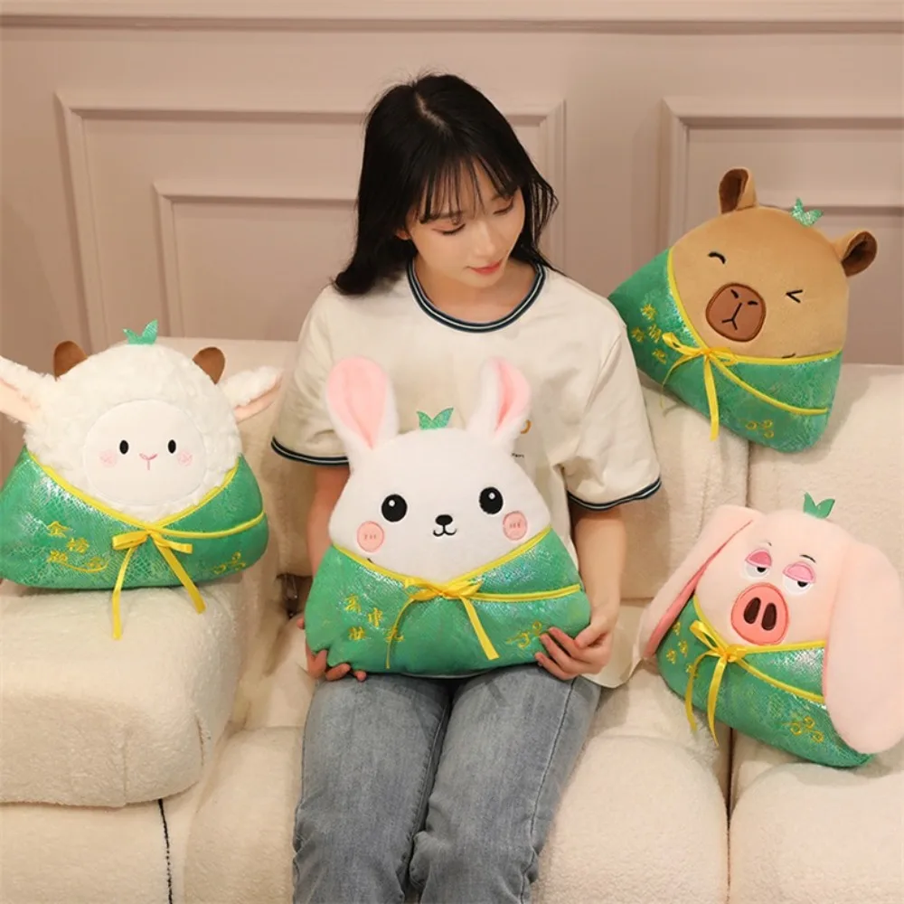 

Kawaii Capybara Zongzi Pig Sheep Zongzi Cotton Cute Animal Zongzi Stuffed Friends Gift