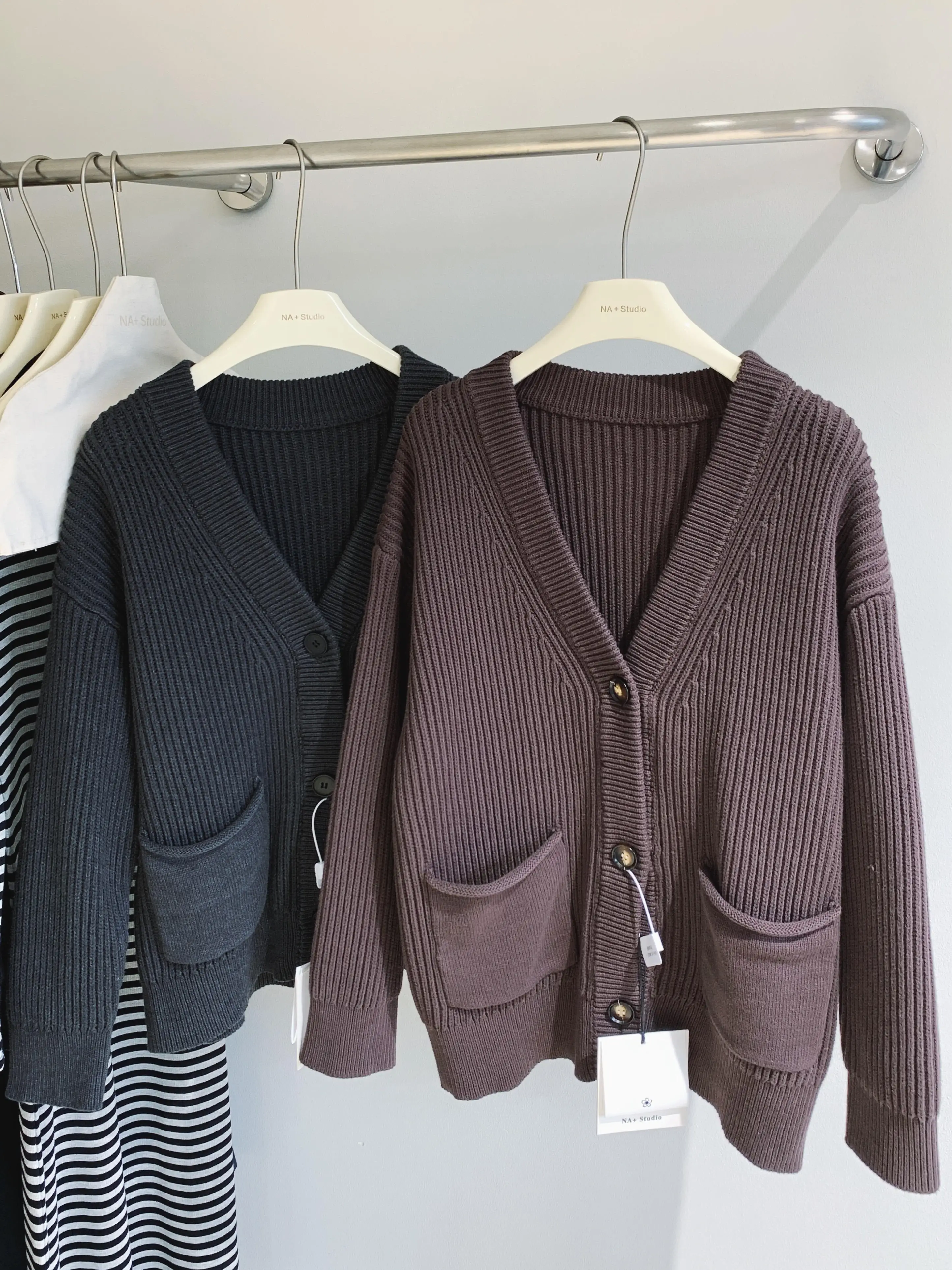 

Женский осенне-зимний свободный кардиган с v-образным вырезом и длинными рукавами, женская уличная одежда, однобортный кардиган с карманами, верхняя одежда