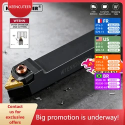 WTENN1616 WTENN2020 WTENN2525 WTENN3232 External Turning Tool WTENN Lathe Bar Turning Holder CNC Cutting Tool Cutter Bar