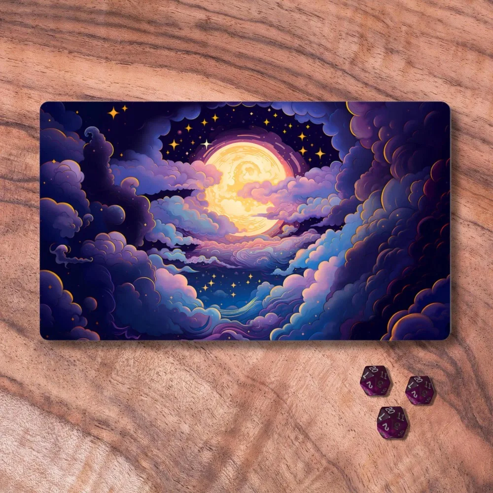 RPG Playmat, Night Sky Themed TCG Playmat, Unofficial CCG Playmat, Trading Card Game Accessories, Gifts for Gamers