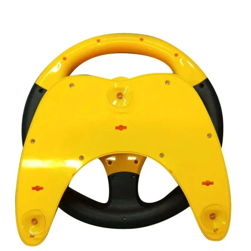 Light-Up Musical Toy Steering Wheel with Realistic Sounds & Buttons for Toddlers, Promotes Cognitive Skills & Soothing Play