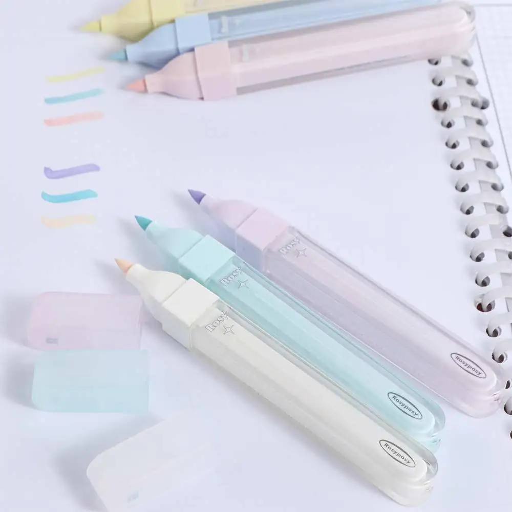 

Hand Tent Solid Color Marker Pen 3MM Cream Color Painting Pen Decorative Water-based Fluorescent Pen School