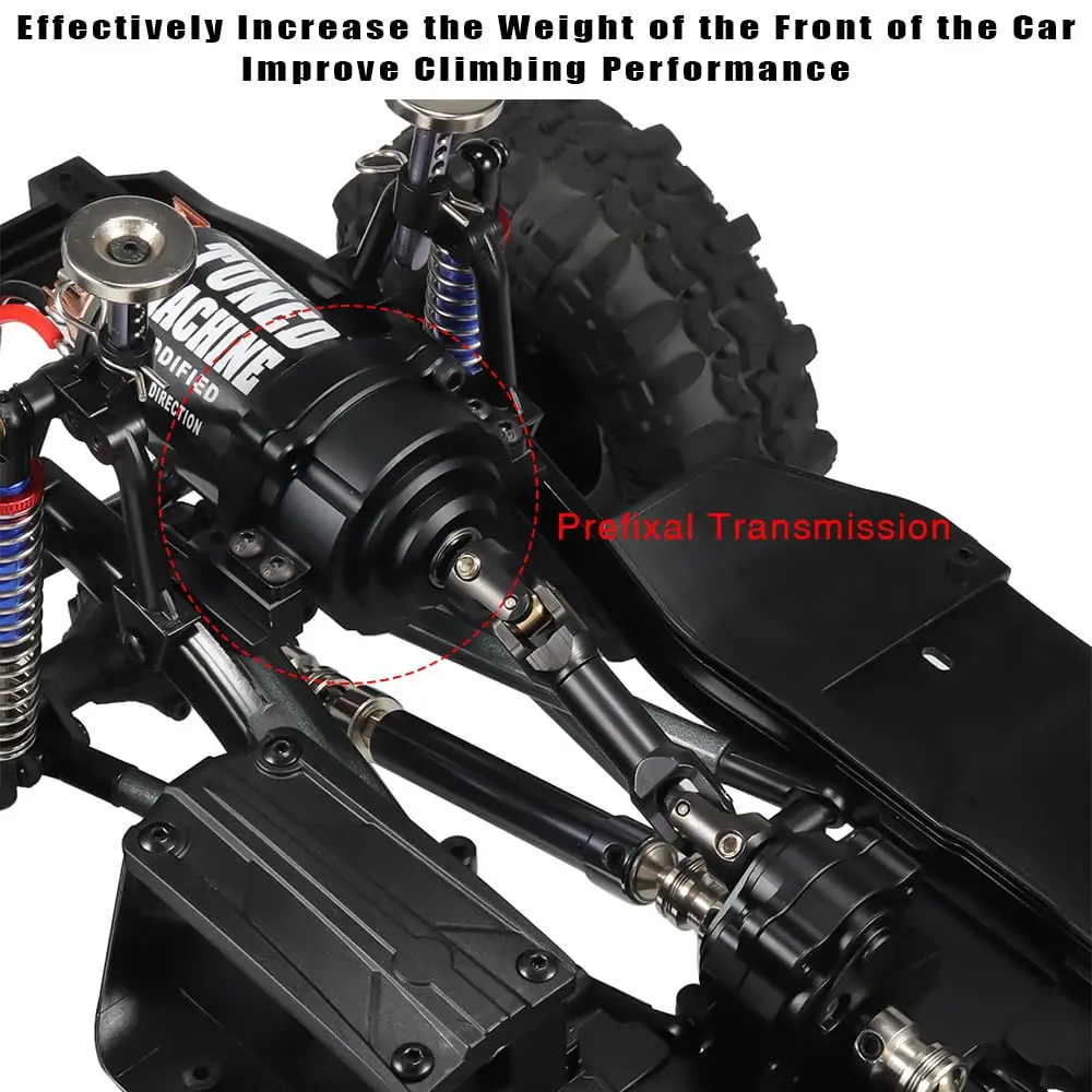 GLOBACT Prefixal Gearbox Transfer Case with Transmission Mount and Drive Shaft for Axial SCX10 II 1/10 RC Crawler Car Upgrades