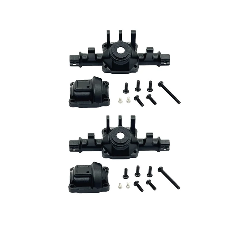 Metal upgraded front and rear axle housings suitable for MJX 1/18 H18P RC car assembly, with a reasonable structural design