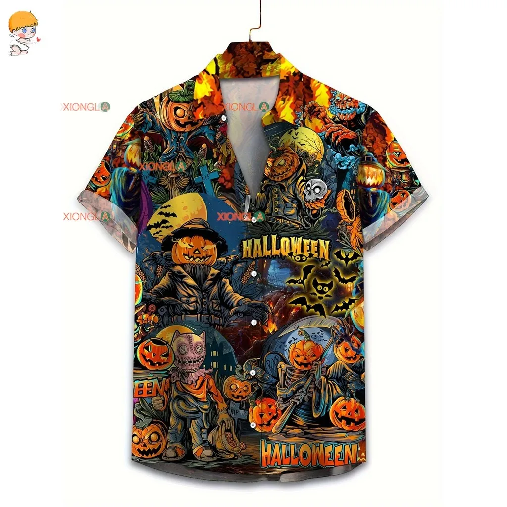 

Детские рубашки, футболки с рождественским рисунком, детская одежда на Хэллоуин, летняя рубашка с короткими рукавами и рисунком, детская футболка с 3D принтом ‌