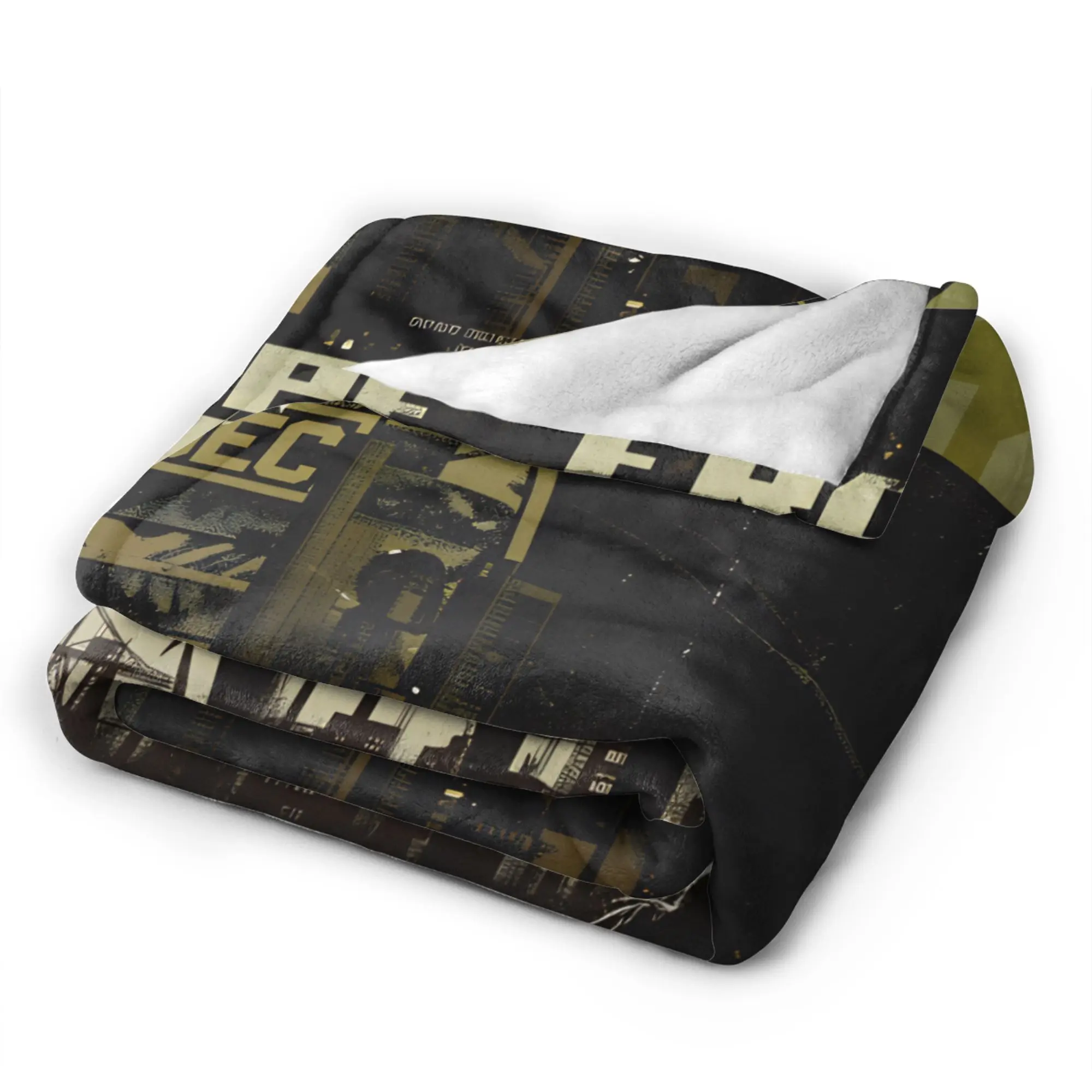 Escape from Tarkov Scav PMC Map Flannel Blanket Winter Soft Warm Throw Blanket for Children Living Room Bedspread Sofa Bed Cover