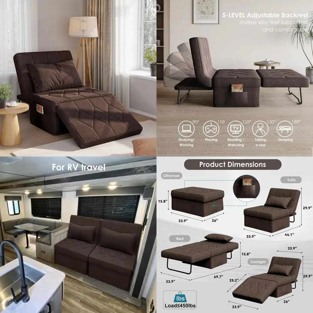 Convertible Sofa Be…