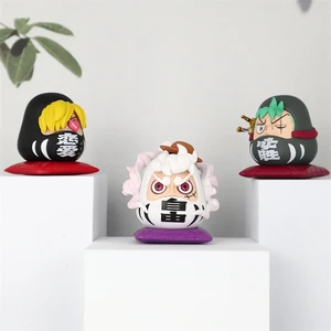 6 cm s versiyonu tek parça-anime figürü-nika luffy zoro sanji nami cos-süper dharma heykelcik heykeli pvc model oyuncak süsler araba 12-En çok satan, tek parça anime serisi bebek-no. 12