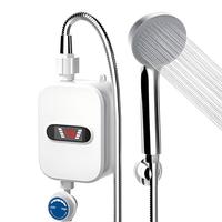 EU Plug Electric Constant Temperature Water Heater Faucet Instant Heating Tap Water Heater LED Display vertical Install For Show