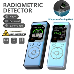 2024 NEW Waterproof Nuclear Radiation Detector Geiger counter High Precision X-ray Beta Gamma Radioactivity Tester Dosimeter