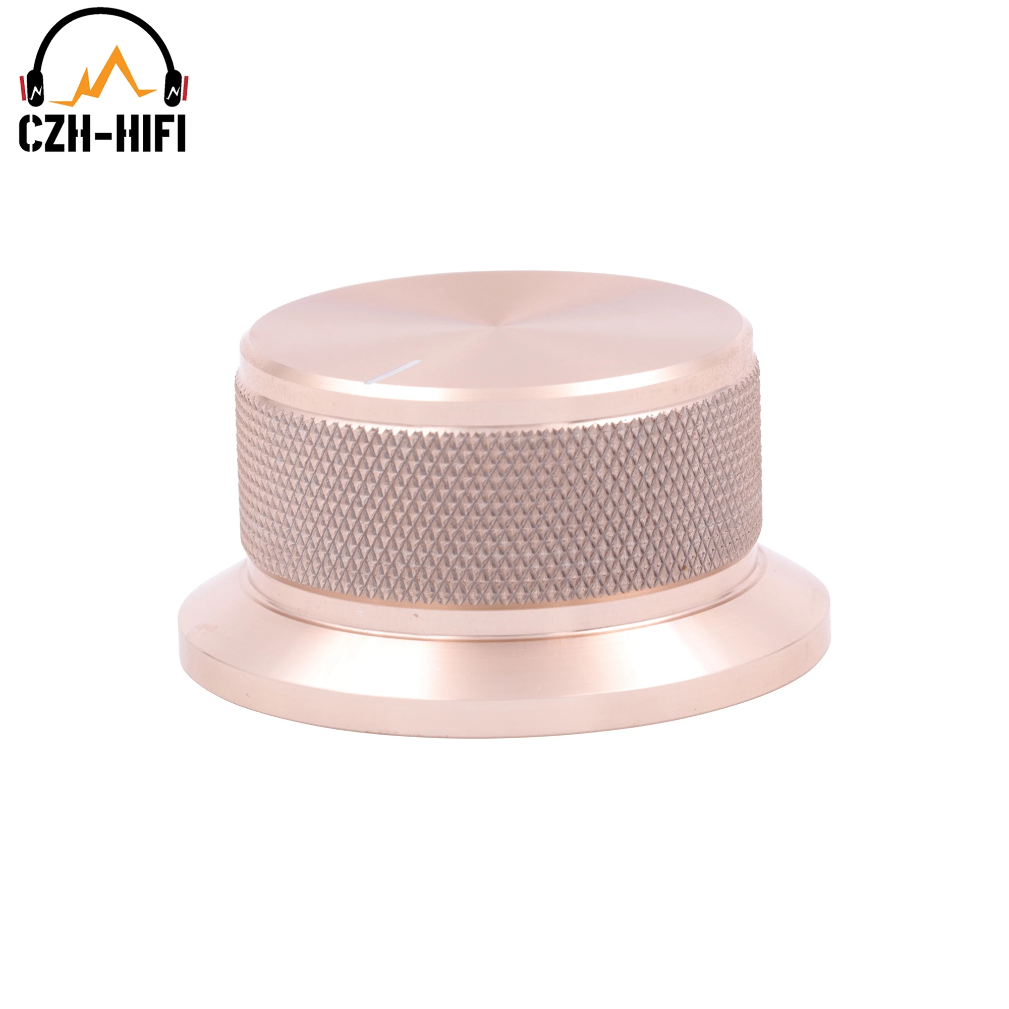 1pc 50x25mm Audio Volume Control Knob CNC Machined Solid Aluminum Knob for CD Player Amplifier Radio Turntable Speaker Guitar