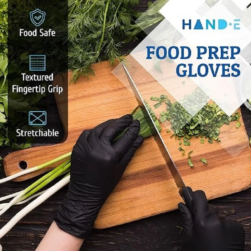 Gants de poulet noirs pour livres ménagers, outils de sécurité au travail, gants de jardinage, outils de cuisine, 20 pièces