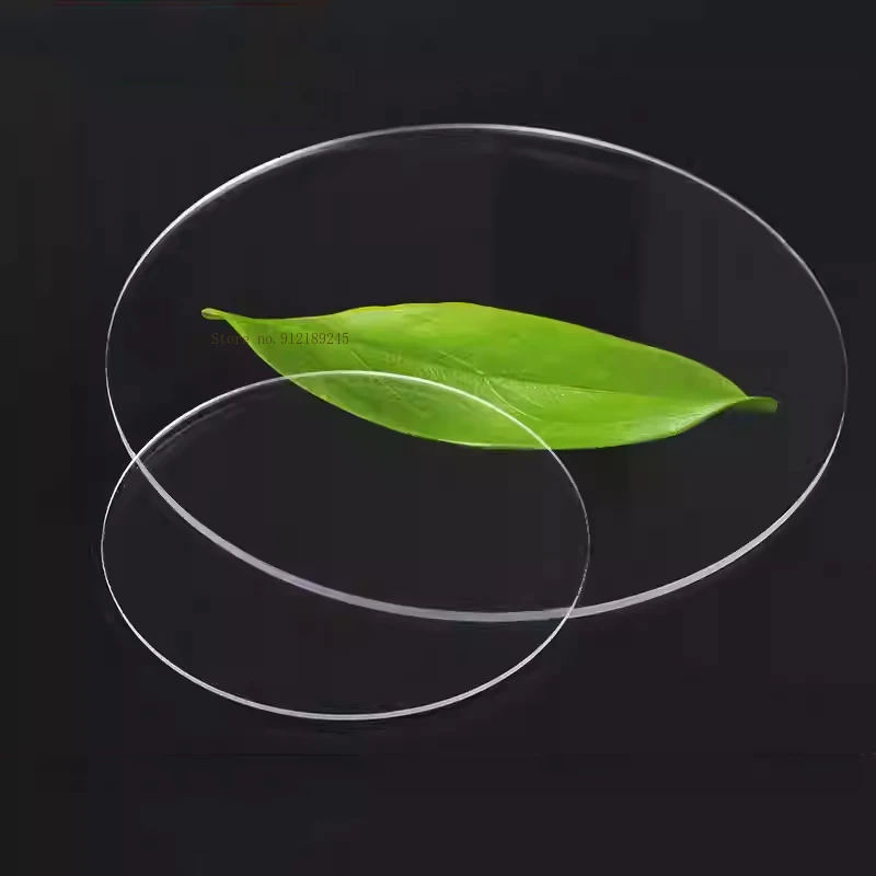 1 مللي متر ~ 10 مللي متر قرص أكريليك شفاف سميك من الزجاج العضوي ورقة مستديرة PMMA مادة شفافة ذاتية الصنع