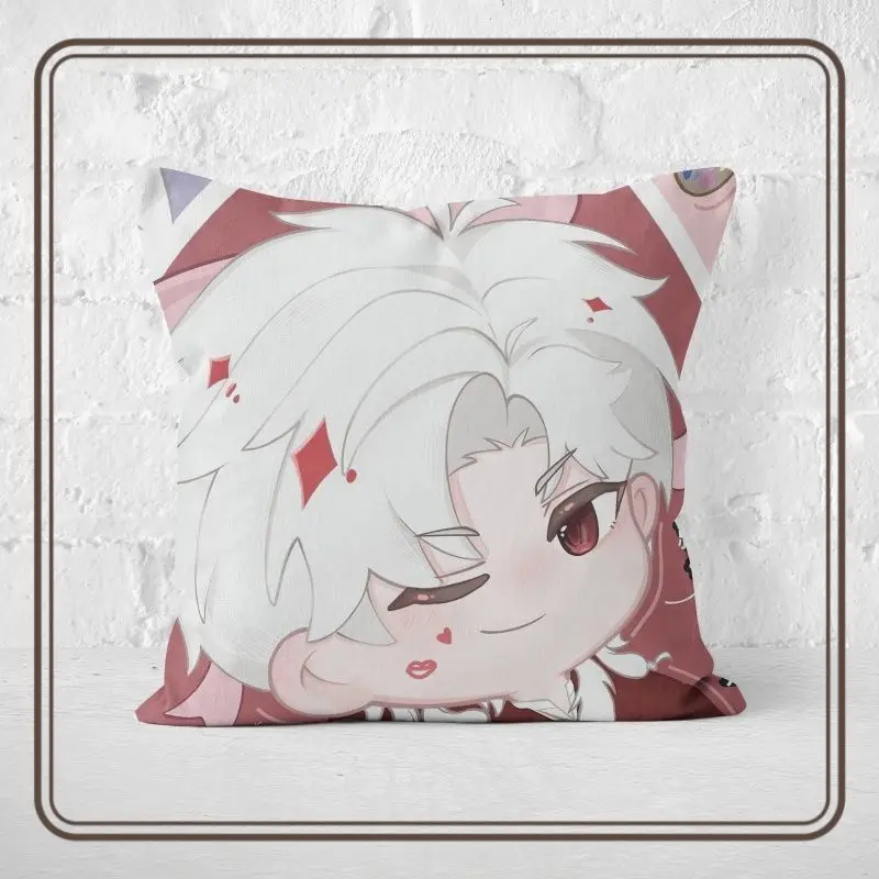 

Игра Love and Deepspace, аниме Cos Sylus Rafayel Caleb Zayne Xavier 2025, унисекс, 40x40 см, милая плюшевая подушка с героями мультфильмов, подарок