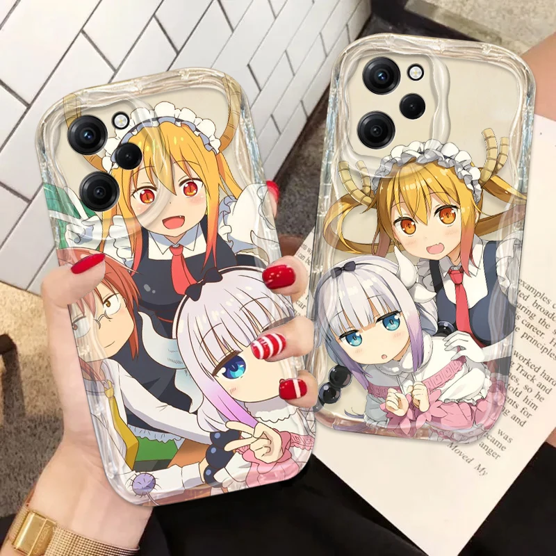 Miss Kobayashi Dragon Maid Cover For Xiaomi Redmi Note 13 12 12Pro 11 10 Pro POCO F4 X3 X4 GT X5 X6 Wave Oil Phone Case