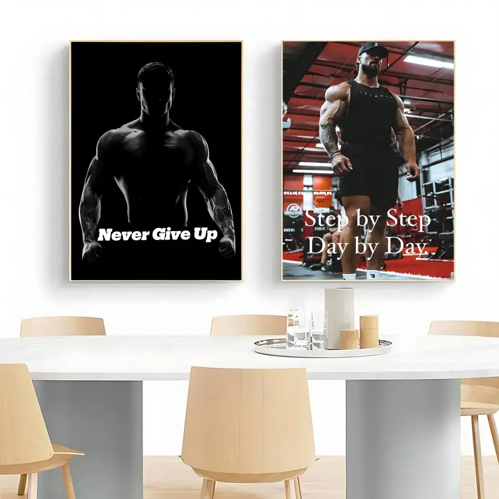 Chris Bumstead Bodybuilder Fitness Motivational Quotes Poster Wall Art Print Decorative Mural Home Decor Gift Unframed