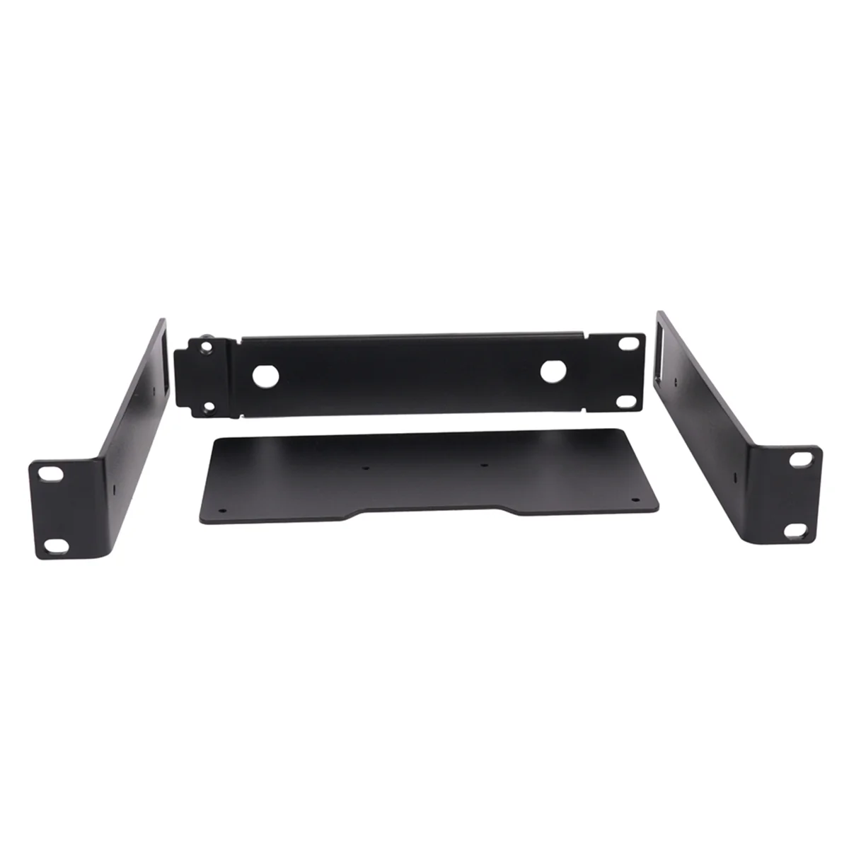 

T06C-Rackmount Rack Metal Frame for Wireless Microphone System Wireless Ear Return Bracket Rack Black