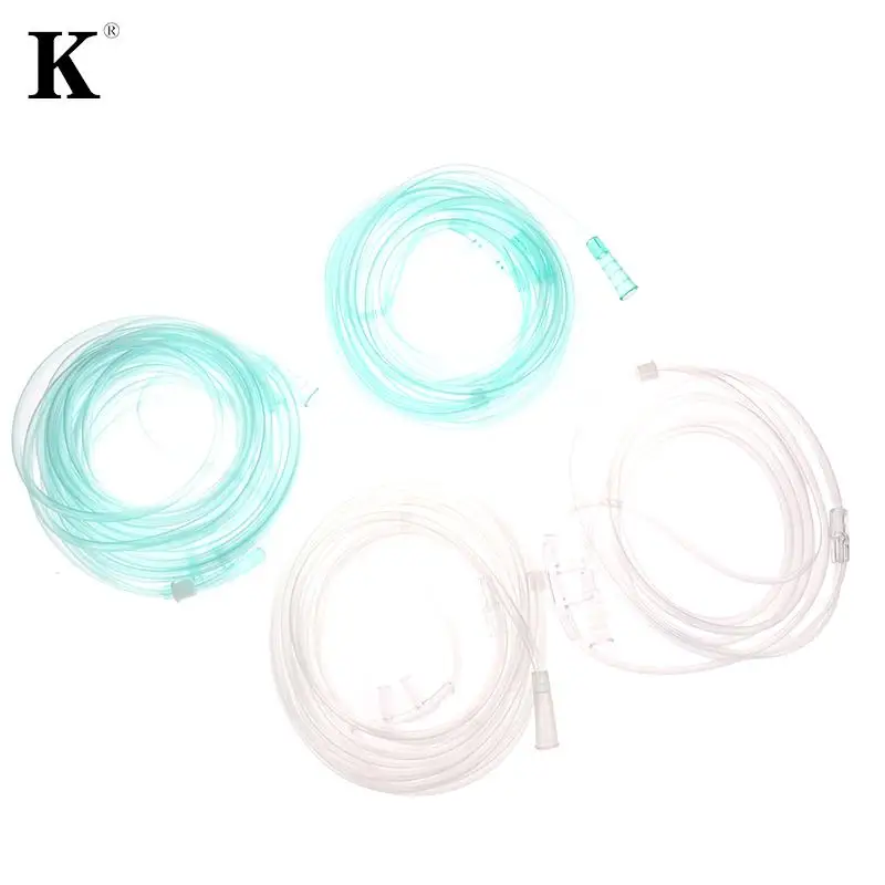 Double Nasal Oxygen Tube 1.5/1.8/3/4/5M Disposable Nasal Oxygen Tube Independent Packing Medical Care Machine Breathing Cannula