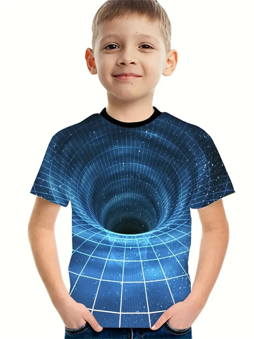 Abstract 3d Print Tee Shirt Kids Boys Clothes Short Sleeve Casual Children's Clothing Fashion T Shirt For Boys